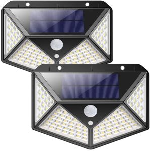 100 LED Solarleuchte mit Bewegungsmelder